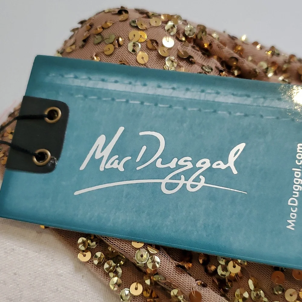 MacDuggal bronze Sequin gown Size 8 and 6 available new with tags - Picture 8 of 14
